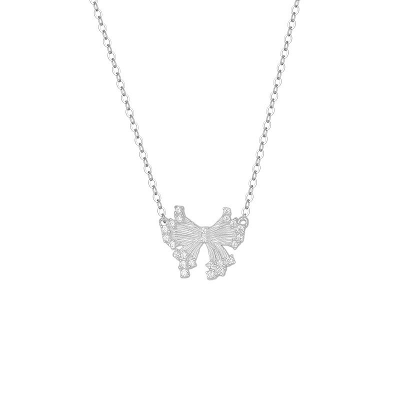 Vòng cổ bướm dễ thương S925 Sterling Silver Sweetheart