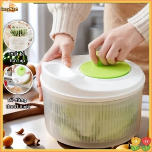 Bộ rổ quay ráo nước rau củ quả loại lớn,Làm Salad Tiện Lợi,Máy giặt rau gia dụng,Dày Dặn Giữ độ Tươi