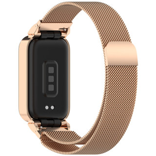 Dây đeo bằng thép không gỉ Dây đeo Milanese thoáng khí cho Redmi Smart Band 2 3 / Xiaomi Smart Band 8 9 Active