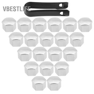 VBESTLIFE Keenso 20 Chiếc 17mm HubCaps Đa Năng Ô Tô Xe Lốp Bánh Xe Trung Tâm Có Chốt Giờ Đai Ốc Bu Lông Vít Nắp Bạc