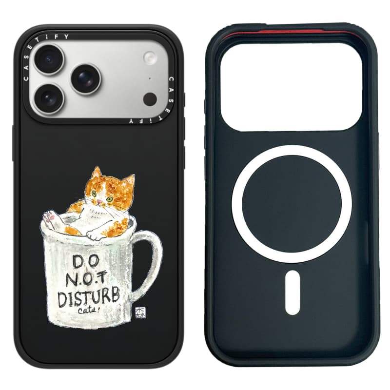 CASECASE X Không Làm phiền Mèo Ốp Lưng Máy Ảnh Trắng Vòng Phiên Bản Mờ Đen Cứng Hút Từ Tính Tác Động Dành Cho Apple IPhone 13 14 15 16 17 Pro Max Air Plus Có Hộp