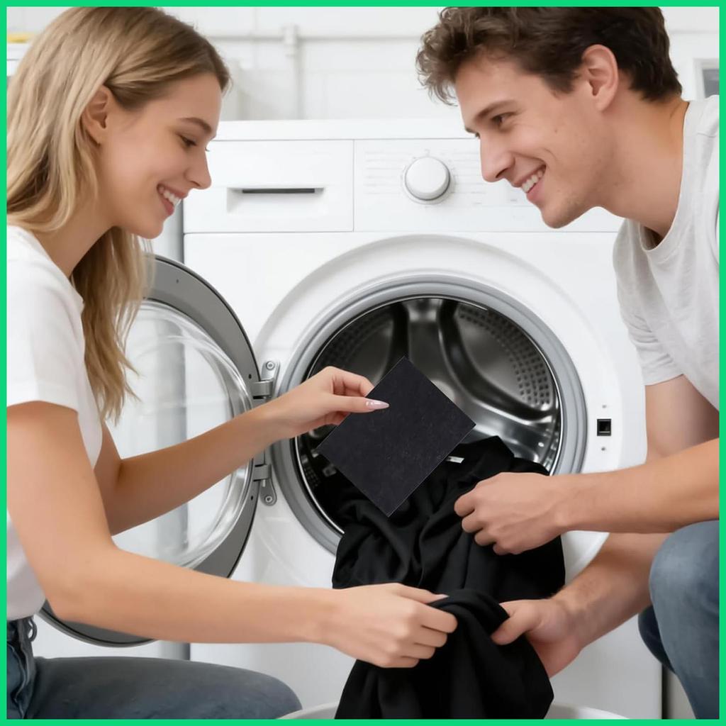 Thuốc Nhuộm Vải Đen 10 Miếng Sợi Phục Hồi Tấm Màu Quần Áo Nhuộm Màu Đen Cho Máy Giặt Giặt Nhà Sợi jiwvn