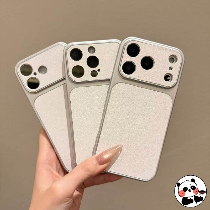 Ốp Điện Thoại Da Cho Xiaomi Poco X8 X7 X6 Neo X4 NFC GT M8 M7 M6 Plus M4 F8 F7 Ultra F6 F5 Pro F4 F3 C75 C65 5G 4G Vỏ Sang Trọng Màu Bạc Dễ Thương ins Phong Cách Đơn Giản Da Cừu Vỏ Mềm