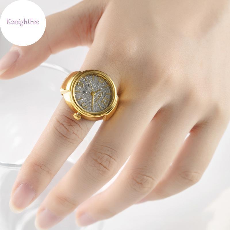 K2nightFee Nhẫn Đồng Hồ Điều Chỉnh Được, Mặt Số Thạch Anh - Quà Tặng Thời Trang Nam Nữ