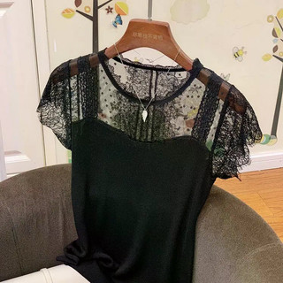 Kích thước lớn áo sơ mi phong cách mới, chất liệu ren khâu và ice silk, form slim-fit tay ngắn, phù hợp mặc hàng ngày