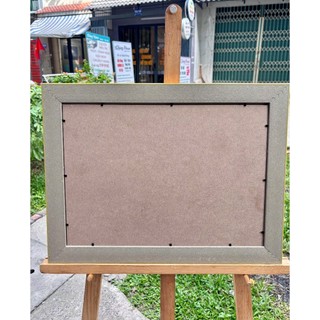 Tranh thư pháp chữ Lộc & lá Bồ Đề mẫu 02 tráng gương đóng khung