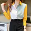 Áo sơ mi nữ cổ dài thời trang, phù hợp mùa xuân và hàng ngày.