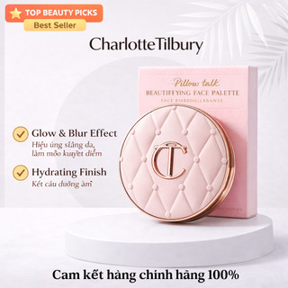 ℂ𝕙𝕒𝕣𝕝𝕠𝕥𝕥𝕖 𝕋𝕚𝕝𝕓𝕦𝕣𝕪 ℙ𝕚𝕝𝕝𝕠𝕨 𝕋𝕒𝕝𝕜 ℂ𝕦𝕤𝕙𝕚𝕠𝕟 – Phấn Nước Tự Nhiên, Mịn Nhẹ, Mới 100% Nguyên Hộp
