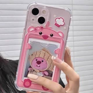 Dành Cho IPhone 17 16 15 14 13 12 11 Pro Max X XR XS Max 7 8 Plus Màu hồng Beaver thẻ trường hợp điện thoại