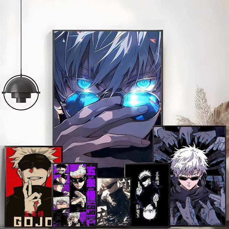 Gojo Satoru Jujutsu Kaisen Anime Canvas Painting Art Home Wall Decor Canvas Poster