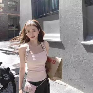 Áovest nhỏ cho nữ với dây đeo vai adjustable, phong cách Mỹ slim fit, thích hợp mùa hè