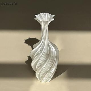 [guaguafu] Bình in 3d Bình hoa phong cách hiện đại có họa tiết xoáy Bình trưng bày hoa thẩm mỹ cho phòng khách Trang trí máy tính để bàn VN