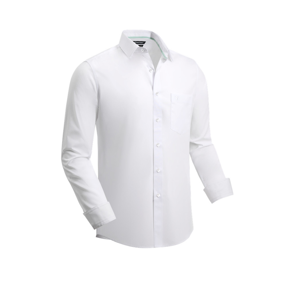 Áo sơ mi dài tay vạt tròn VIETTIEN vải Bamboo form REGULAR FIT VT00000731