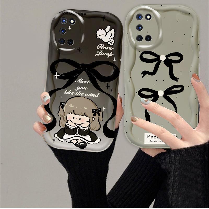 Thích Hợp Cho OPPO A52 A72 A92 Điện Thoại Thông Minh 3D TPU Mềm Hoạt Hình Dễ Thương Nơ Công Chúa Vỏ Điện Thoại Chống Sốc
