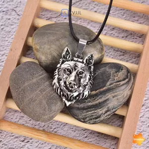 Mặt dây chuyền bạc phong cách Viking nam với hình động vật - Bùa hộ mệnh mới