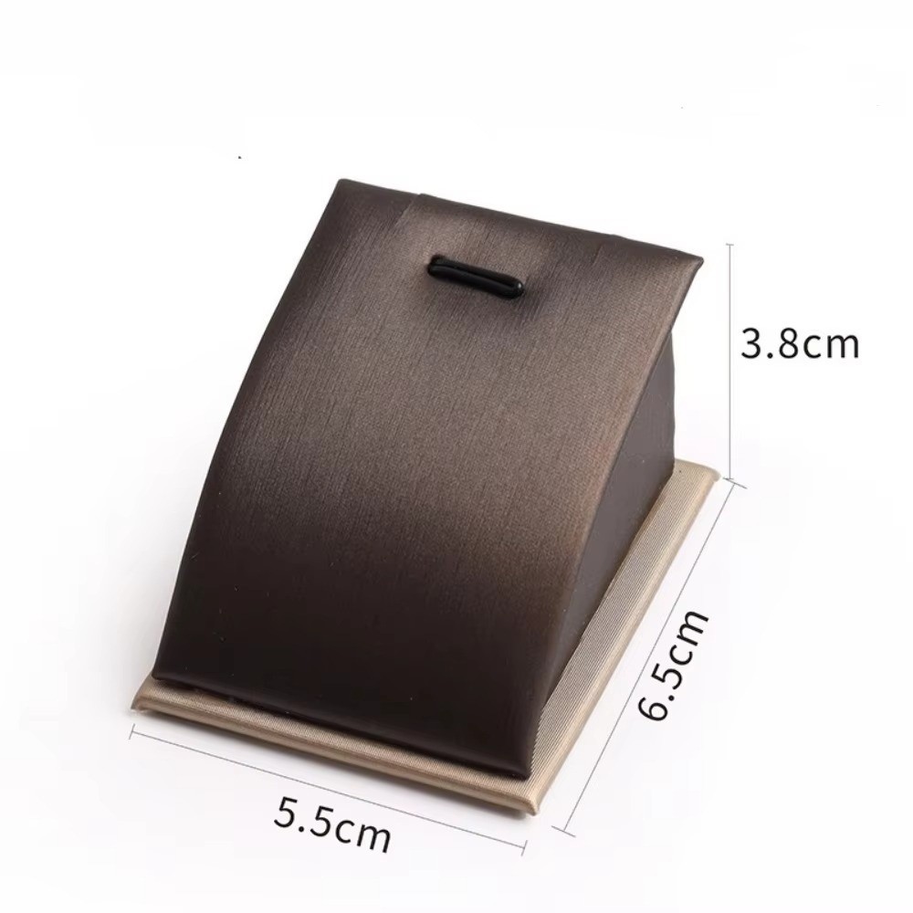 Giá trưng bày mặt dây chuyền CHEESELY, Giá đỡ trang sức tiết kiệm không gian bằng da PU, Giá đỡ trưng bày nhẹ có thể bảo vệ Mini đơn giản cho bàn trang điểm