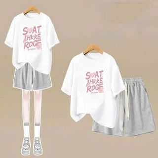 sét bộ quần đùi cộc dây to trơn+mix áo phông form rộng in hình soạt-chang3158