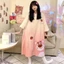 Cửa hàng váy ngủ xuyên biên giới Váy ngủ dáng rộng Nữ sinh Hoạt hình ngọt ngào Loungewear