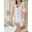 Bộ đồ ngủ nữ màu đỏ caro phong cách mỏng nhẹ, phù hợp cho loungewear