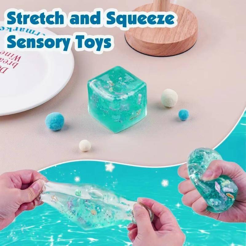 TMOY 1 Cái Đồ Chơi Squishy Tăng Chậm Cho Trẻ Em Và Người Lớn Taba Squishy Quả Bóng Căng Thẳng Khối Lập Phương Đại Dương Cảm Giác Thần Tài Đồ Chơi Bóp Thư Giãn Quà Tặng TMOY