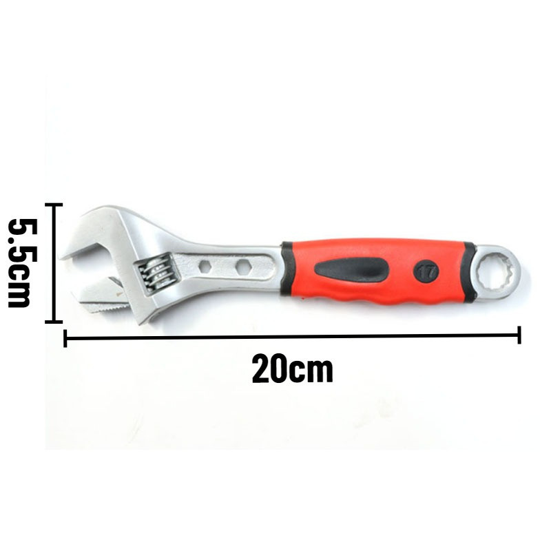 Mỏ Lết Đa Năng Cao Cấp 2 Trong 1, Cờ Lê Vặn Bulong, Đai Ốc, Kẹp Ống Nước, Dụng Cụ Sửa Chữa Máy Móc
