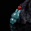 Mặt dây chuyền thỏ ngọc A đích thực - Khắc Icy Jadeite - Dây bện hạt đỏ - Phụ kiện DIY Unisex - Chiều dài có thể điều chỉnh (51-80cm) - Đủ điều kiện cho đám cưới