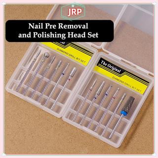 JRP 6 Chiếc Móng Tay Nón Đầu Kim Cương Mũi Khoan Điện Cuticle Sạch Xoay Cho Móng Tay Móng Chân Mài Đầu Sander Dụng Cụ JRP