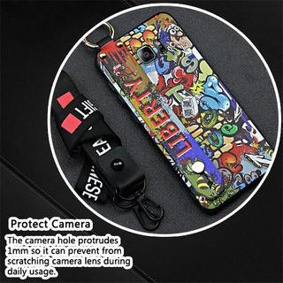 Dây Đeo Tay Graffiti Ốp Lưng Điện Thoại Samsung Galaxy Note5 / SM-N9200 Chống Thấm Nước Chống Sốc Dây Đeo Cổ Tay Vòng Bảo Vệ Silicon Bền Vỏ Mềm Chân Đế Chống Bụi Bẩn Cá Tính
