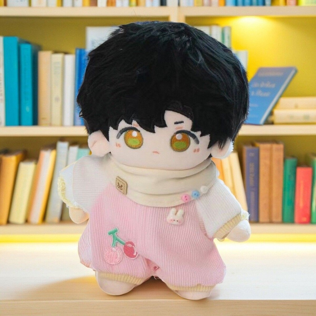 Quần áo búp bê Cotton 10-20cm Quần áo trẻ em Không thuộc tính dáng rộng thoải mái Bộ áo liền quần ngồi Bộ đồ ngủ
