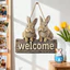 Thỏ Phục Sinh Trang Trí Tường Chào Mừng Danh Sách Trứng Phục Sinh Tulip Mặt Dây Chuyền Tường 2D
