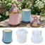 Exhila Động Vật Dập Nổi Cốc Silicon Khuôn Có Nắp Cho Hộp Đựng Handmade Trang Sức Bảo Quản Bình Nhựa Đúc