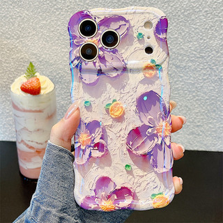 Tranh sơn dầu hoa cho iphone17 17promax 16promax 15promax 14 / 13 / 15 / 16pro iphone13 TPU mới chống bụi
