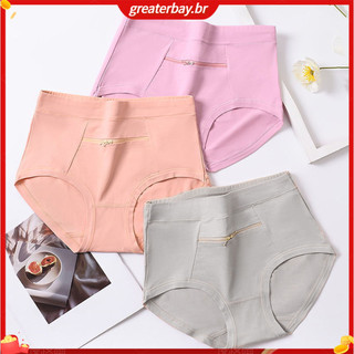 Phụ Nữ Dây Kéo Túi Quần Lót Cao Cấp Thoáng Khí Quần Lót Cotton Có Dây Kéo Chống Trộm Túi Dành Cho Nữ Lý Tưởng Cho Các Bà Mẹ Trung Niên Co Giãn