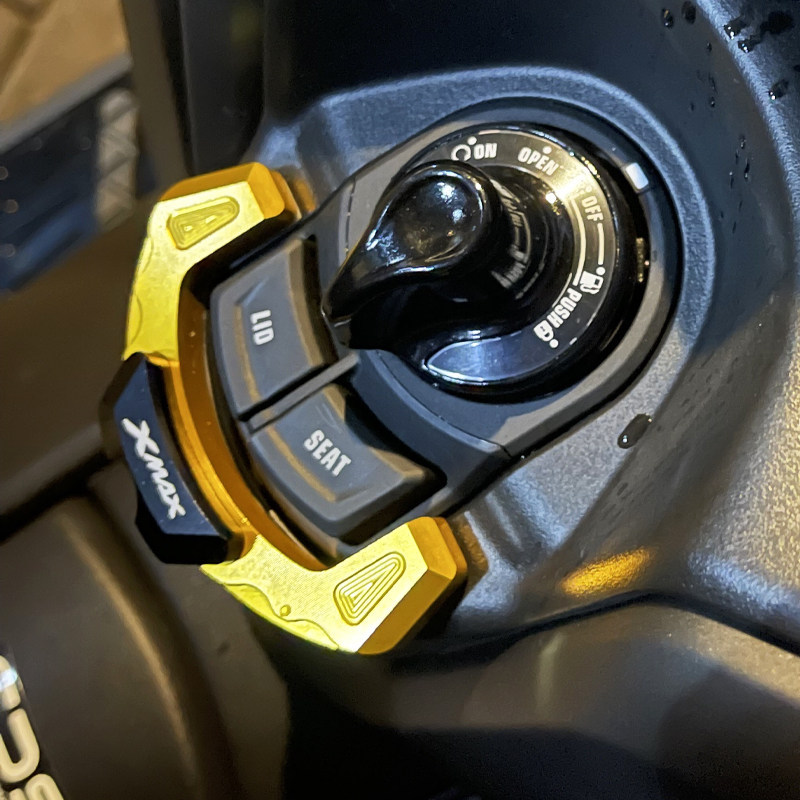 Dành Cho Xe Yamaha XMAX300 XMAX250 Công Tắc Đánh Lửa Bao Khóa Nhôm Bảo Vệ Trang Trí