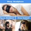 Tai nghe Bluetooth OLVIDO, Tai nghe ngủ không dây đàn hồi, Tai nghe Bluetooth có thể sạc lại Băng đô khi ngủ