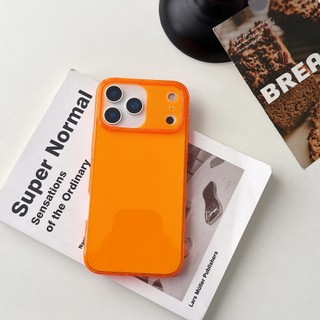 Ốp Điện Thoại TPU Trong Suốt Huỳnh Quang Trong Suốt Cho iPhone 17 16 15 14 13 12 11 Pro Promax 17Air 16 15 14 Plus 7 8 Plus X XS XR XSMAX Ốp Lưng Đơn Giản Thời Trang Chống Sốc