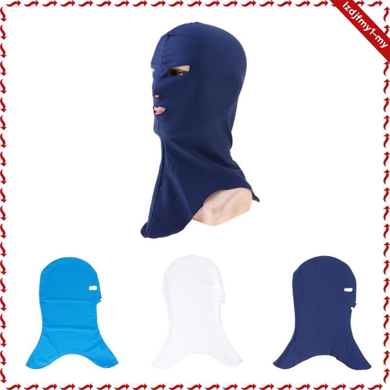 Leipupa Bơi Lặn Wetsuit Hood UV Chống Nắng Toàn Mặt nạ Đầu Cổ Che Mặt Bikini Co Giãn Mũ Bơi