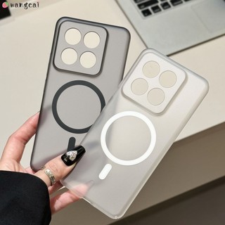 Dành Cho Xiaomi 17 15 15S 14 13 13T Civi 5 Poco F7 F6 F5 X7 X6 Pro Max Ultra Vỏ Điện Thoại Từ Siêu Mỏng Đơn Giản Kinh Doanh Mờ Trong Suốt Vỏ Cứng