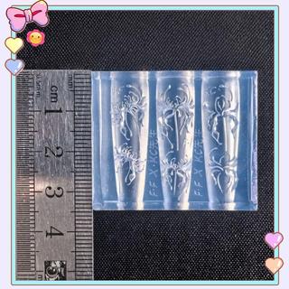 [beautifulhome] 3D Lycoris Radiata Flower Silicone Nails Art Mold Khuôn khắc móng tay trong suốt DIY Red Lily Họa tiết hoa khuôn [làm đẹp]