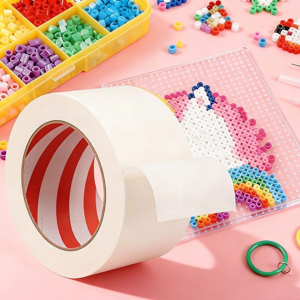 Giấy mẫu bảo vệ ủi HIGHVIEWLS, Không cần chuyển đổi Không có dư lượng hạt Perler Băng che mặt, Công cụ hạt Perler Phụ kiện đồ chơi DIY Giấy chịu nhiệt hạt Perler thủ công