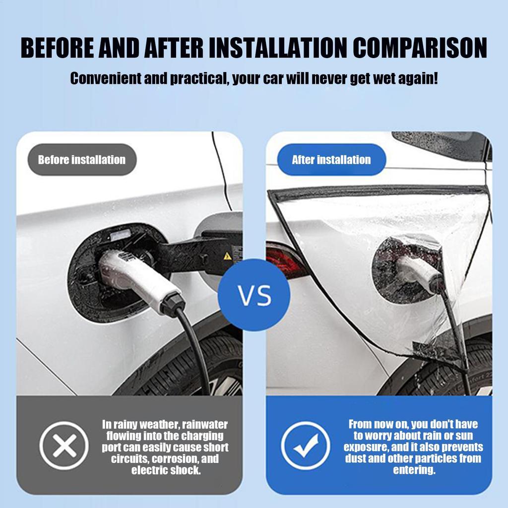Cổng sạc EV Vỏ mưa Tất cả các loại mưa Chống tuyết Chống mưa Chống nước Chống bụi Sạc xe điện Cắm pomervn