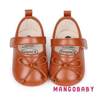 MG-Baby Girl Da PU Đế Bằng Giày Nơ Walker Cũi Giày Cho Tiệc Lễ Hội Tắm Cho Bé