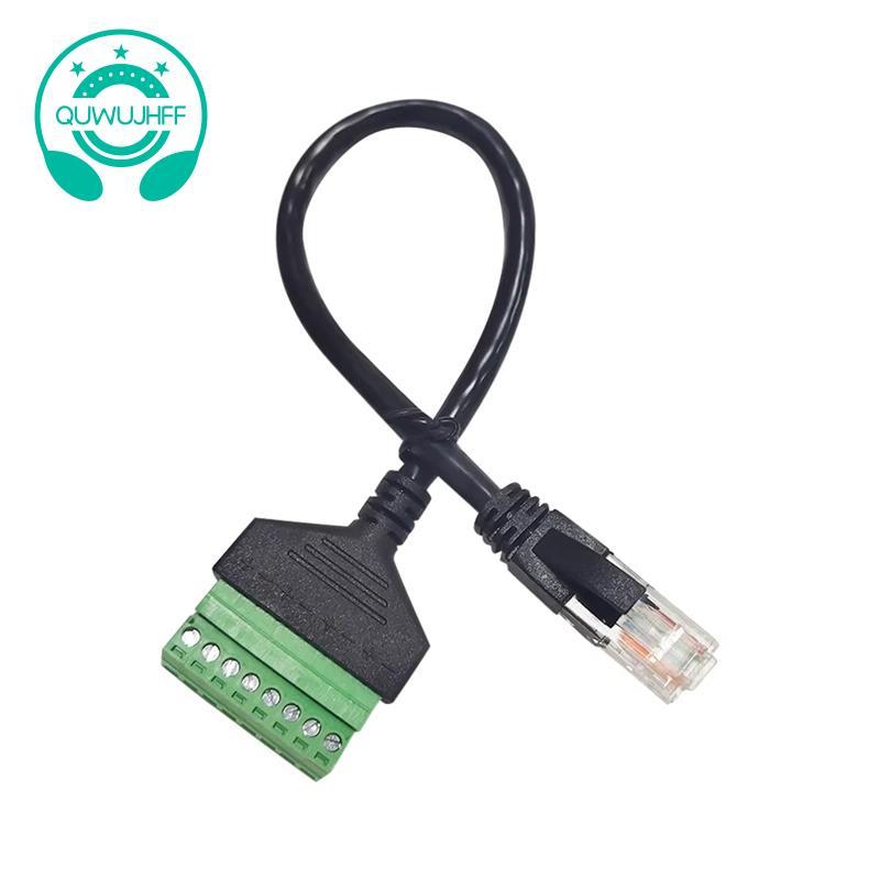 20cm RJ45 toScrew Khối đầu cuối Ethernet Pha lê đầu-Male to8 Pin Vít ...