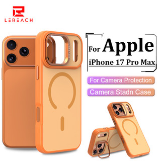 Ốp lưng từ tính Lereach cho iPhone 17 Pro Max 17 Pro Acrylic + TPU Vỏ điện thoại Vỏ màu sáng chống sốc toàn diện