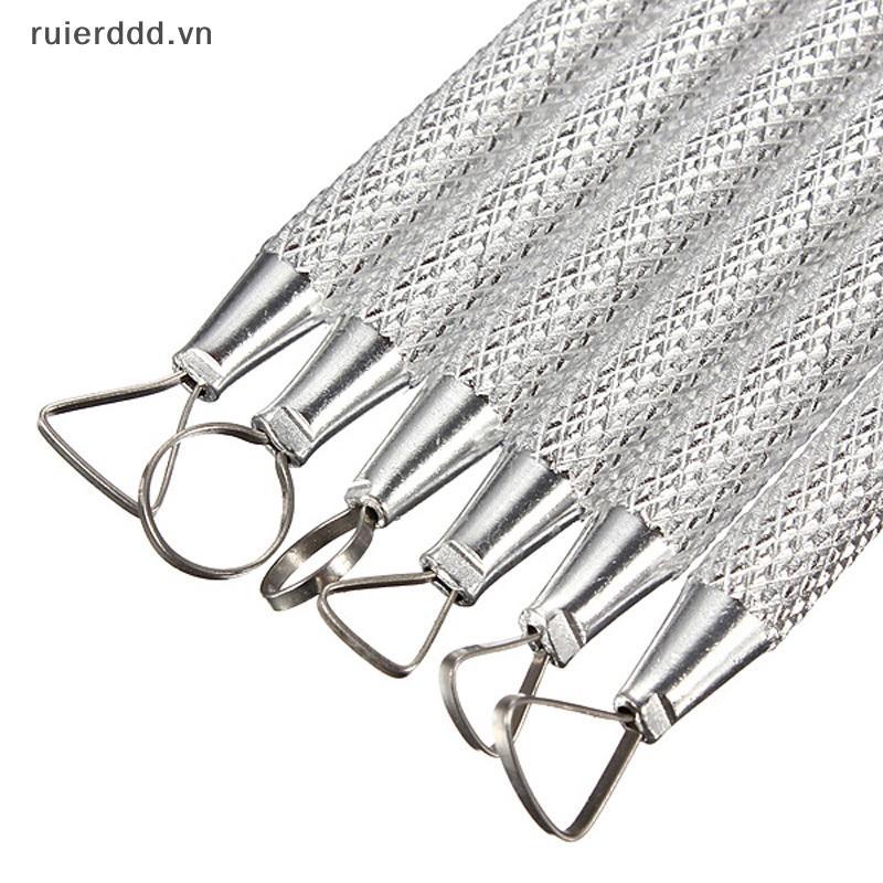 # ruierdd # 6 Dụng cụ đất sét Polymer Đồ gốm sứ Bộ dụng cụ điêu khắc ruy băng Bộ nghệ thuật thủ công.