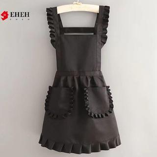 Tạp dề Hàn Quốc chống thấm nước có túi, vải canvas/polyester, kiểu công chúa, dành cho nữ VN