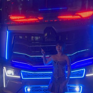 Dải LED trang trí xe ô tô dài 1m5, 2m hình Con Mắt có điều khiển nhiều chế độ điện chung