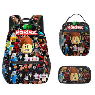Roblox Học Sinh Tiểu Học Schoolbag Mine Trẻ Em Ba Lô Ba Lô Túi Cơm Trưa Bút