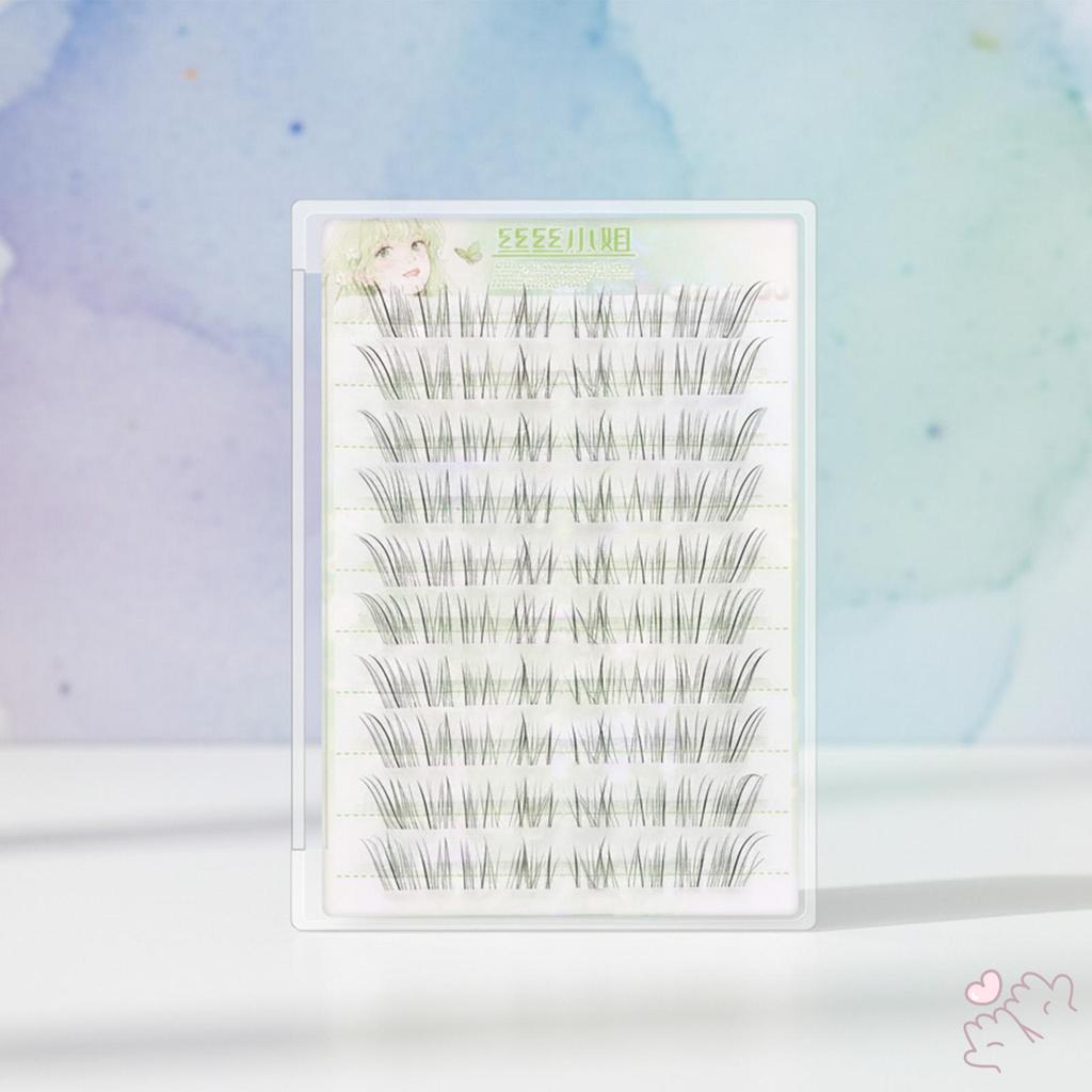 Fox Effect Lông mi giả 8-14mm Chiều dài hỗn hợp C Dây trong suốt xoăn Sợi mềm Tự nhiên hoang dã Nhìn không cần keo để trang điểm hàng ngày