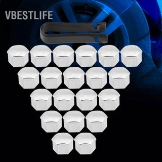 VBESTLIFE Keenso 20 Chiếc 17mm HubCaps Đa Năng Ô Tô Xe Lốp Bánh Xe Trung Tâm Có Chốt Giờ Đai Ốc Bu Lông Vít Nắp Bạc